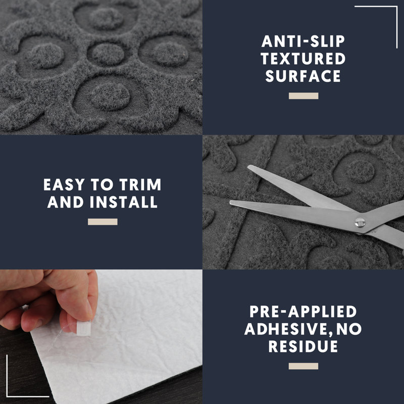 TreadSafe Carpet Stair Treads for Indoor Wooden Steps & Reviews Wayfair